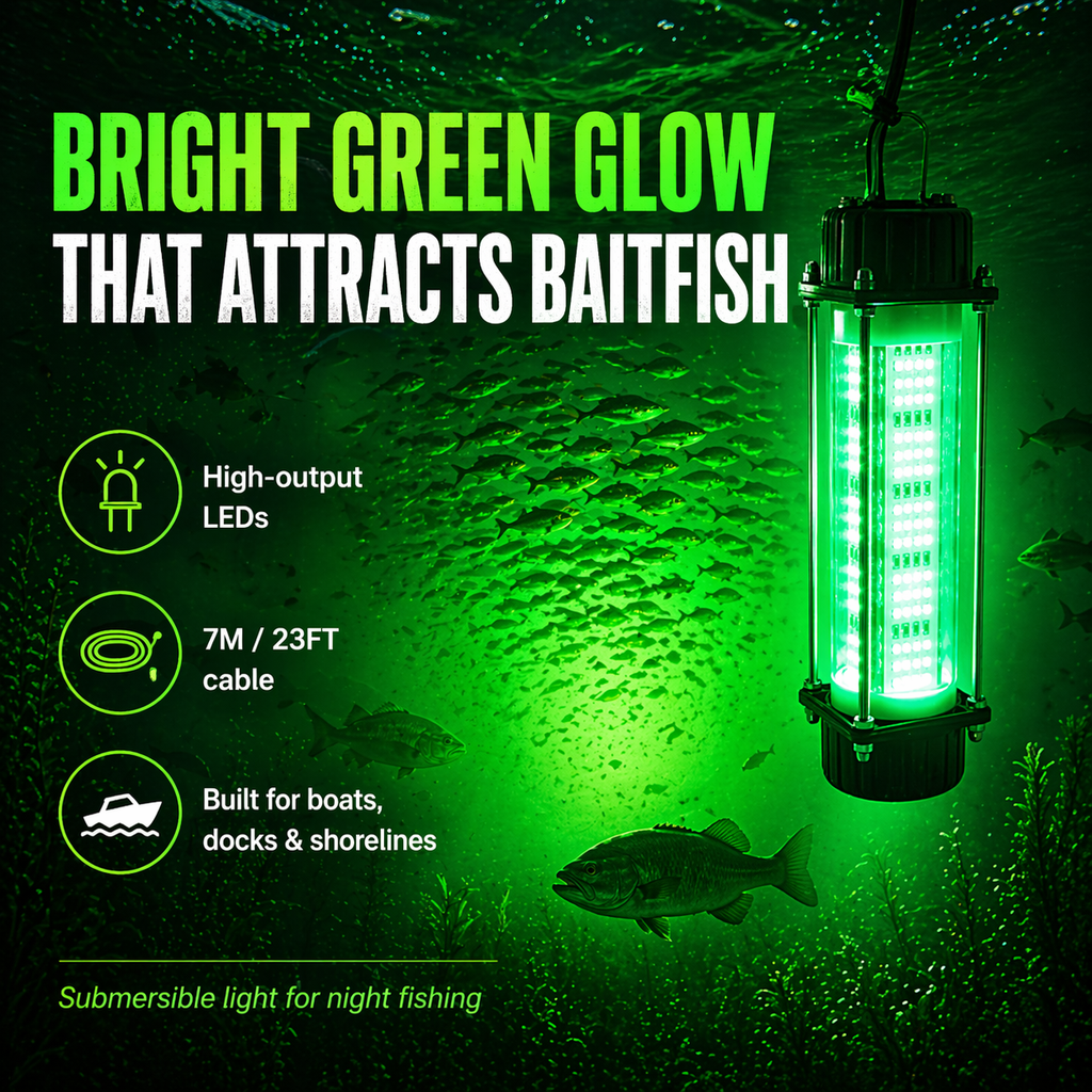 Catch & Camp Underwater Green Fishing Light 120W / 180W