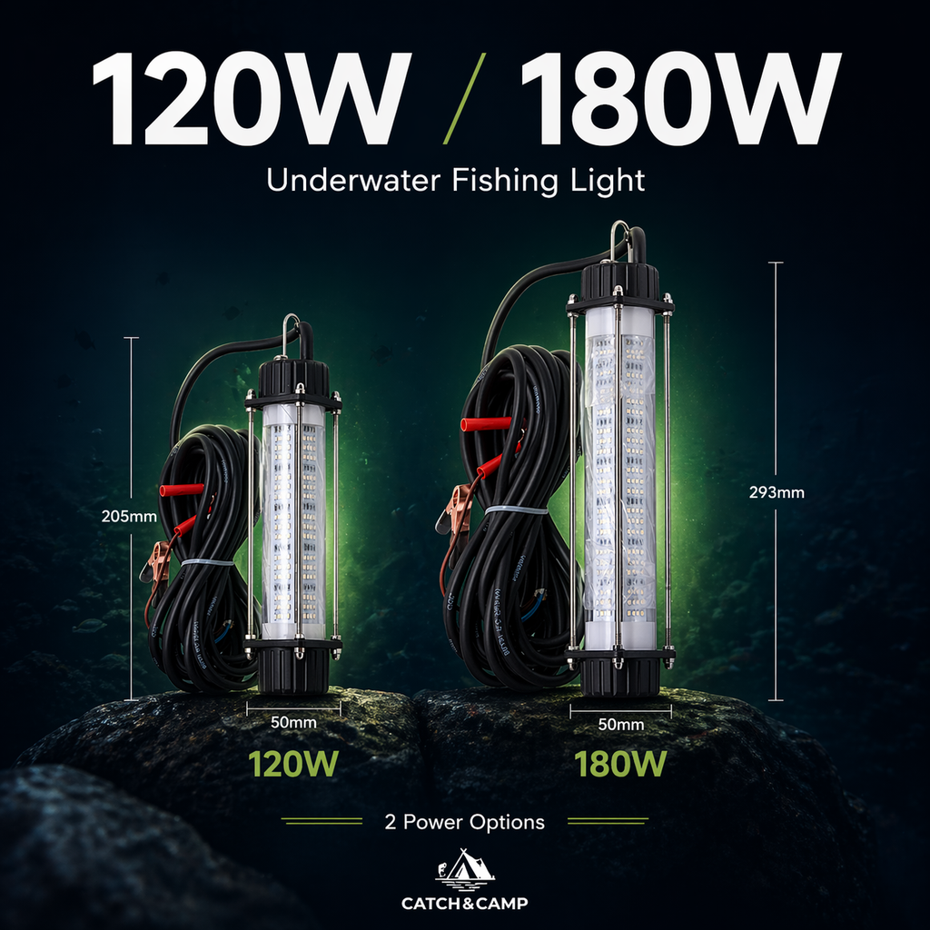 Catch & Camp Underwater Green Fishing Light 120W / 180W